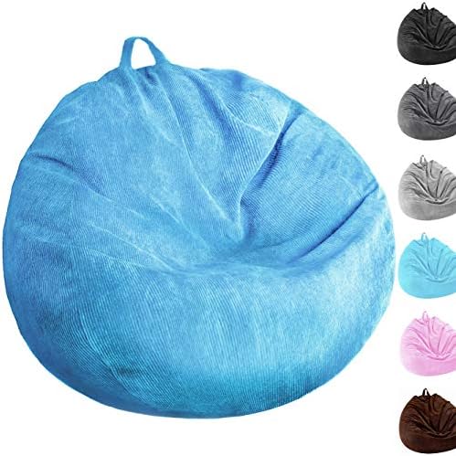 Stuffed Animal Storage Bean Bag Chair Cover (No Filler) Washable by Unknown