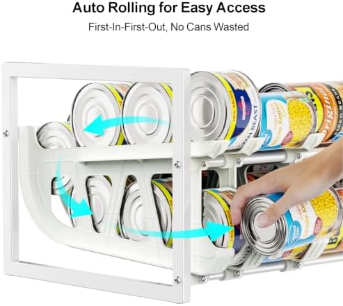 iSPECLE Can Organizer for Pantry - Auto-Rolling, Expands to Hold 60 Cans - Image 5