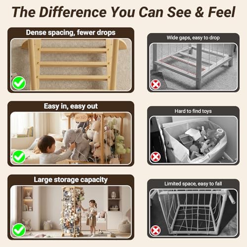 COSYLAND Stuffed Animal Storage Plushies Organizer for Kids Room - Image 5