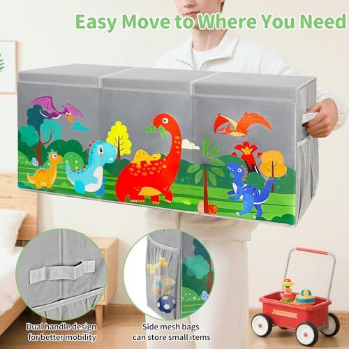 Extra Large Toy Box Chest with Lids Collapsible Storage Organizer for Kids - Image 4