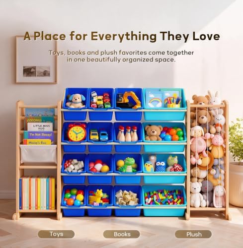 【 In 】 Stuffed Animal Storage kid toy Organizer Bins for Boys Kids Room - Image 3