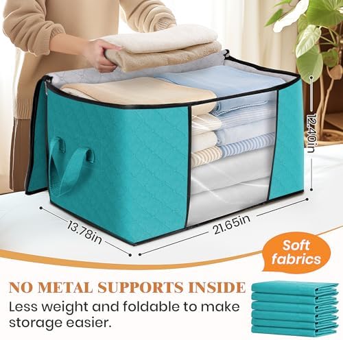 Fab totes 10 Pack Storage Bags for Clothes Blanket Storage Bins with Lids - Image 2