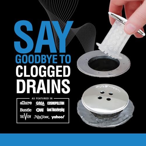TubShroom Bathtub Drain Protector and Hair Catcher - 2 Pack, Chrome - Fits 1.5" - 1.75" Bathtub and Shower Drains - Image 2