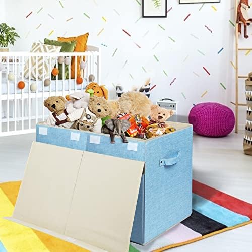 Large Toy Box Chest Storage with Flip-Top Lid, Kids Toy Storage Bin Boxes - Image 2