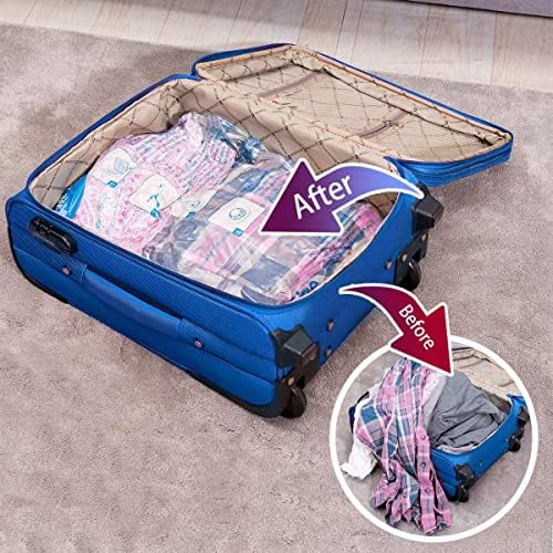 MEIQIHOME Vacuum Storage Bags, Space Saver Sealer Bags,Vacuum seal bags for clothing, Pillows, Comforters, Blankets, Bedding,Travel,7 Jumbo - Image 6