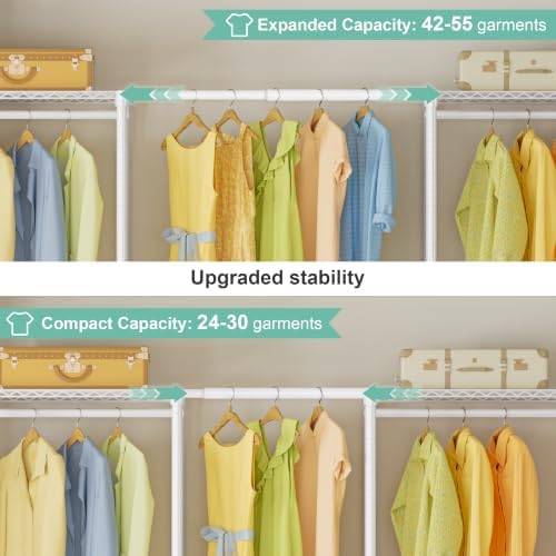 SEMHOR E06 Expandable Heavy Duty Clothes Rack for Reach-in Closet - Image 3