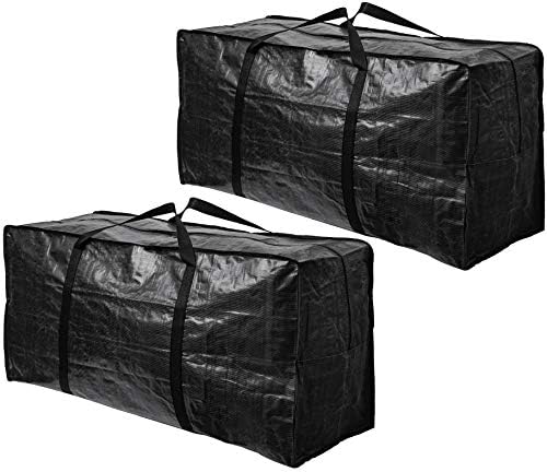 BAG-THAT! 68.5 GAL 2 Pack XXL Jumbo Extra Large Heavy Duty Stronger Handles Storage Bags Moving Totes Zippered Reusable Wrap Around Handle Storage Totes by BAGTHAT