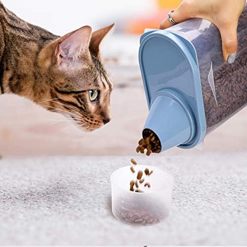 2 Pack 2lb/2.5L Pet Food Storage Container with Measuring Cup for Small Dog, Cat, Waterproof-BPA Free - Image 6
