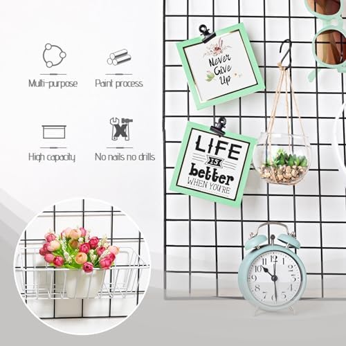3PCS Wire Baskets,Metal Wire Storage Basket,Wall Hanging Bin and Display Basket for Kitchen,Cabinet,Pantry,Bathroom,Home Decor Supplies,Potted Plants,White - Image 6