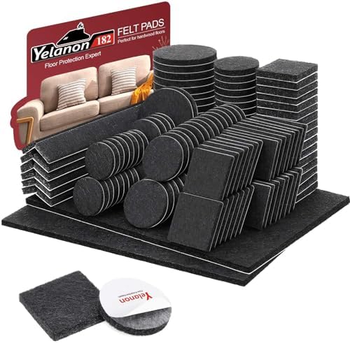 Felt Furniture Pads for Hardwood Floors -Yelanon Felt Pads for Chair Legs by Yelanon
