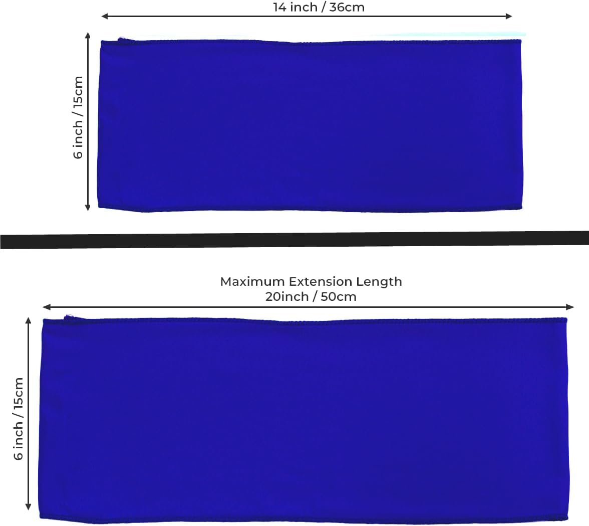 MDS Pack of 200 Spandex Chair Sashes Bows Elastic Stretch Dining Chair Bands Ties Without Slider Buckle Universal fits for Wedding Baby Shower Birthday Party Banquet Event Decoration - Royal Blue