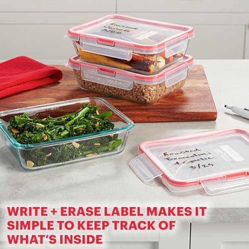 Pyrex Freshlock (10-Pack) Mixed Sizes Airtight Glass Food Storage Set - Image 5