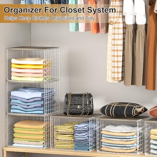 4 Widened & Heightened Closet Organizers And Storage Shelves With Top Board - Image 4