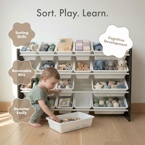 Humble Crew Kids Toy Organizer with 20 Bins, 4 Tier Storage for Playroom - Image 5