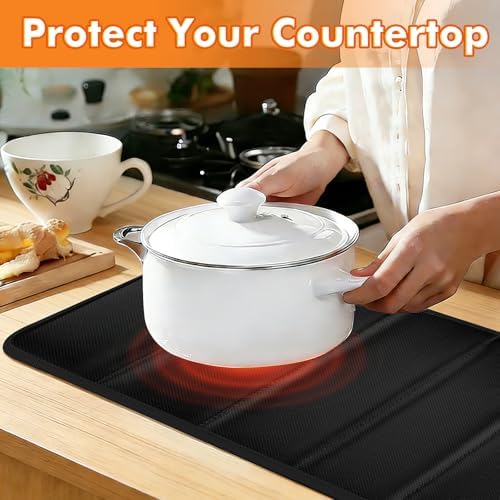 Heat Resistant Mats for Countertop/Air Fryer, 35.4×15.4 in, Black - Image 5