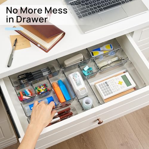 Vtopmart 25 Pack Plastic Drawer Organizers with Non-slip Rubber Pads - Image 4