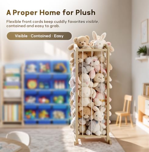 【 In 】 Stuffed Animal Storage kid toy Organizer Bins for Boys Kids Room - Image 6