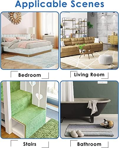 14PCS Rug Pads Grippers，Non Slip Rug Pads，Reusable and Washable Rug Pad Gripper for Area Rugs,Carpet Pads Rug Corner - Image 6