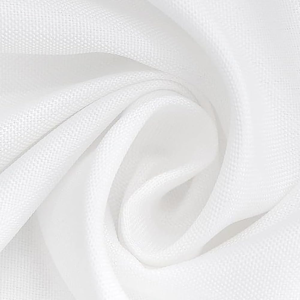FINDYOU 10 Pack White Table Cloth Rectangle Table 60 x 102 Inch Tablecloths for 6 Foot Rectangle Tables. Stain and Winkle Resistant Polyester Washable White Tablecloths for Parties Wedding Dining