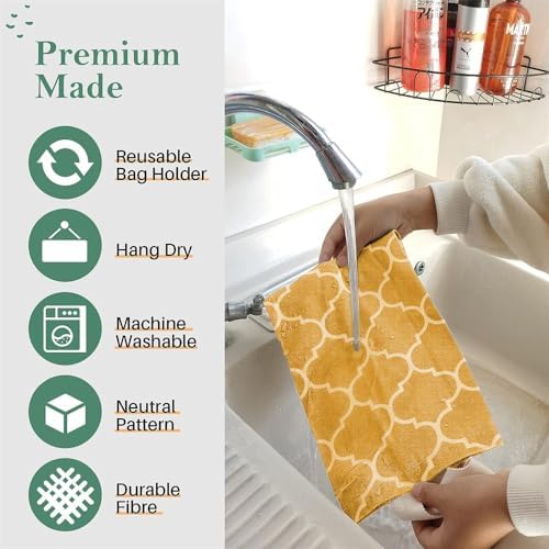 Plastic Bag Holder, Washable Grocery Bag Holder for Plastic Bags - Image 4