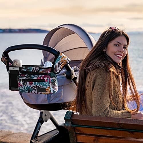 Momcozy Universal Stroller Organizer with Insulated Cup Holder - Image 7