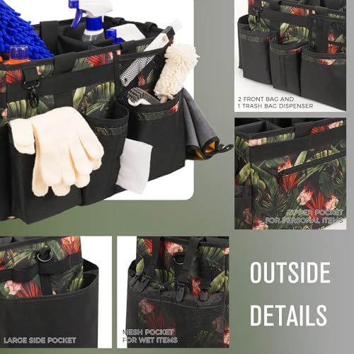 SCAVATA Wearable Cleaning Caddy Organizer With Handle & Shoulder Strap - Image 3