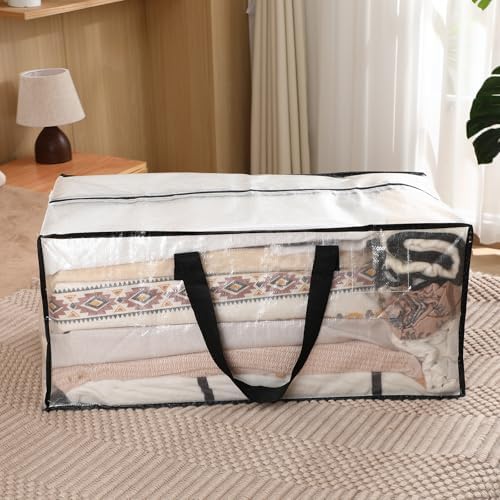 4 Pcs Large Clear Yarn Storage Bags Yarn Storage Organizer 24 Gallon - Image 5