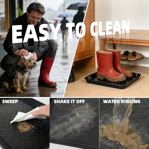 5Pcs Shoe Tray 14 x 11 Inch Waterproof Mat Wet Plastic Small Boot Tray, Multi-Purpose Garden Tool for Entryway Indoor - Image 6