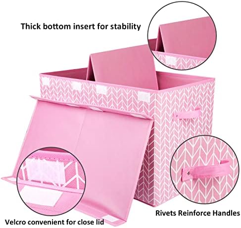 Large Toy Storage Box Chest for Kids, Sturdy Toy Box Bin Baskets with Lid - Image 3
