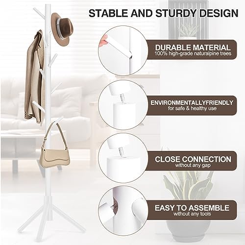 WANGMUXIA Freestanding Coat Rack - Image 3