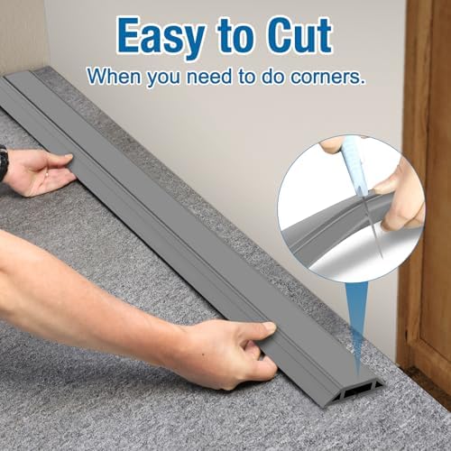 Eapele Floor Cord Cover 6.5ft Cord Covers for Wires on Floor, Heavy Duty Extension Cord Cover, Rubber Floor Cable Cover, Prevent Trip Hazard for Sidewalk Home Office Outdoor or Indoor Settings - Image 4