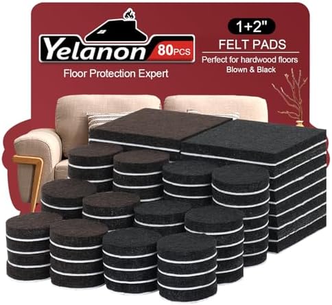 Felt Furniture Pads for Hardwood Floors Felt Pads for Chair Legs Yelanon by Yelanon