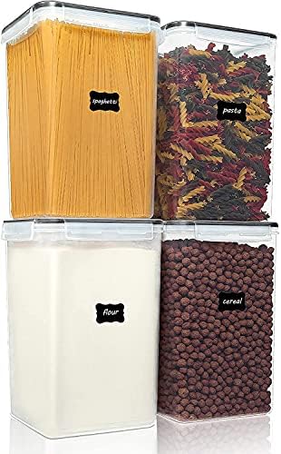 Vtopmart Extra Large Airtight Food Storage Containers, 6.5L, 4 Pcs by Vtopmart