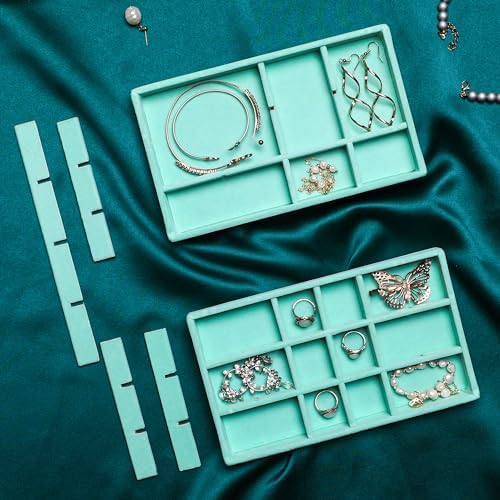 Frebeauty Jewelry Trays for Drawer,Set of 4 Jewelry Organizer and Storage - Image 5
