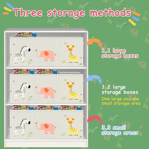 Large Toy Box Chest Storage with Lid - Collapsible Kids Toys Boxes Organizer Bins Baskets Container with Handles for Boys, Girls, Nursery, Playroom, Clothes, Blanket, Bedroom (Tri-fold beige) - Image 6