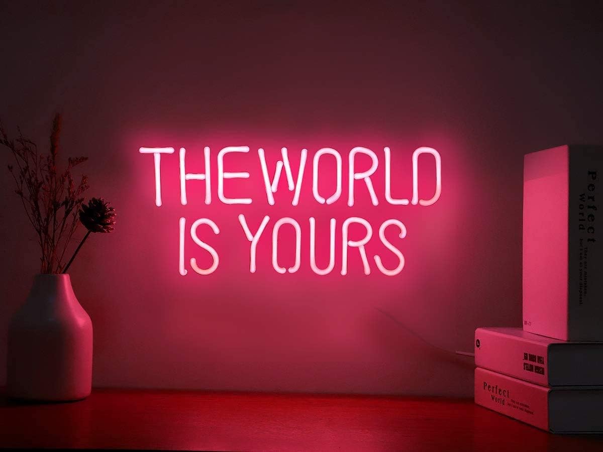 Ulalaza LED Neon Sign Night Light for Wall Party Décor Bedroom Room Bar Wedding Home Birthday Art Decoration Christmas with USB Chain Light Modulator 5v (Lets Party Blue)