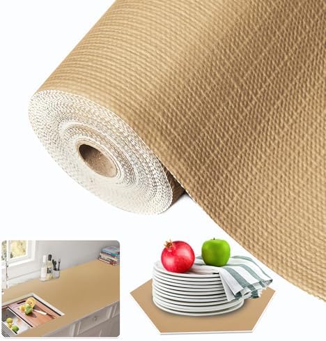 Beautysaid Shelf and Drawer Liner for Kitchen Cabinet Non Adhesive Non Slip by Beautysaid