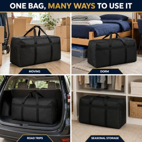 Extra Large Heavy Duty Storage Duffle Bag with Reinforced Handles - Image 7