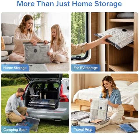 Vacuum Storage Bags with Pump,Space Saver,Cordless,16-Pack - Image 4