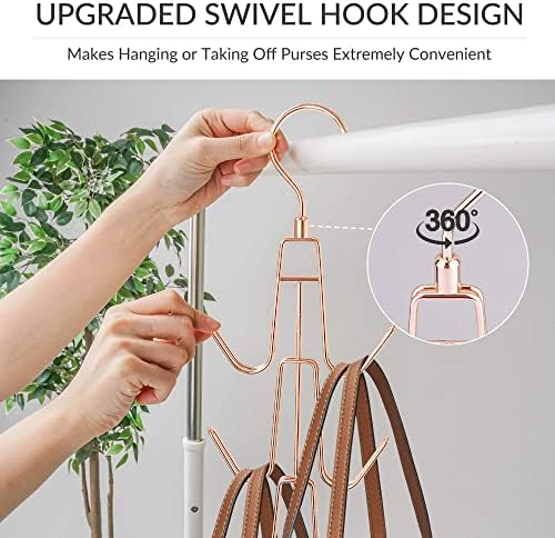 ZEDODIER 2 Pack Purse Hanger, Purse Organizer for Closet, Holds 12 Bags - Image 3