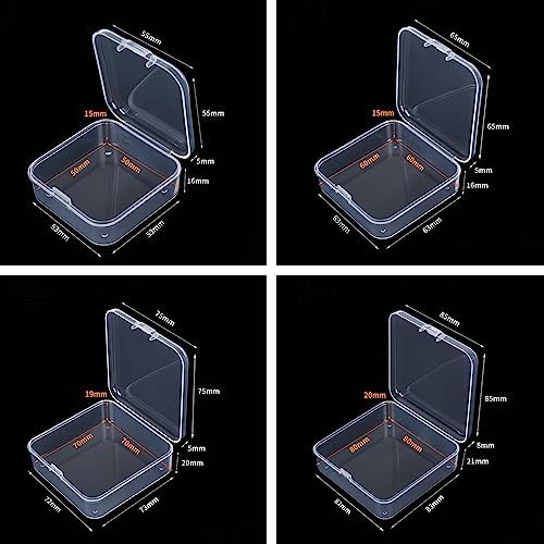 Goodma Small Bead Organizers, 78 Pieces Mixed Sizes Plastic Storage - Image 4