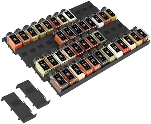 Famhap Spice Drawer Organizer Expandable 48 PCS by Famhap
