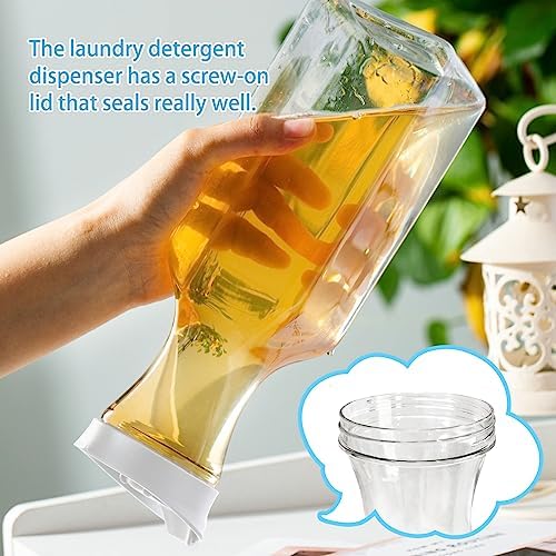 4 Pack Laundry Detergent Dispenser,53oz Liquid Fabric Softener Dispenser - Image 4