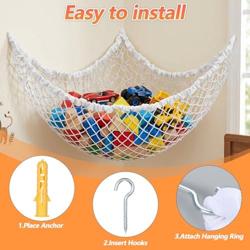 Stuffed Animal Hammock Corner Large Stuffed Animal Net - Image 5