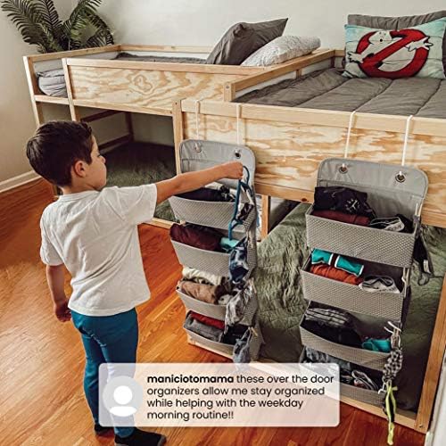 Delta Children 4 Pocket Over The Door Hanging Organizer - 2 Pack, Easy Storage/Organization Solution - Versatile and Accessible in Any Room in the House, Pink - Image 6