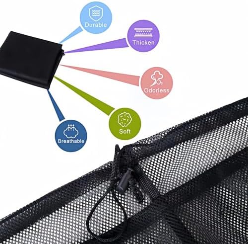 2-Pack Large Mesh Laundry Bag, 24x36 Inch Black - Image 3