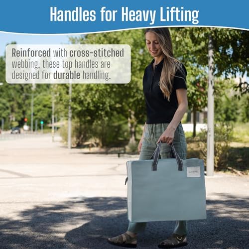 VENO Heavy Duty Moving Bags, Storage Bags, 13 Gallon, Light Blue, 4 Pack - Image 4