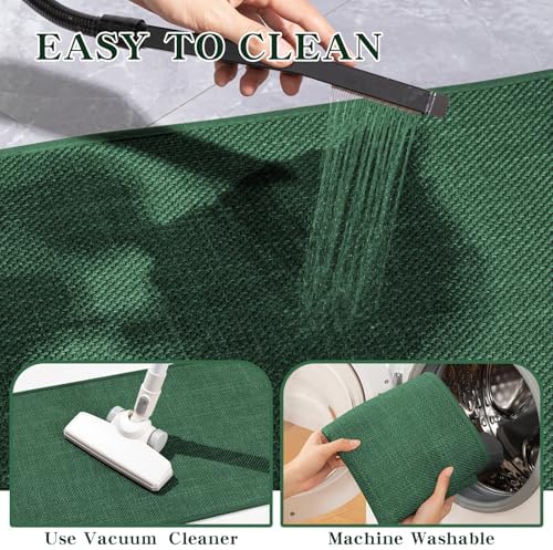 chakme Bathroom Rugs Mat 47x17, Ultra Thin Non Slip Bath Mats Runner Quick Dry Absorbent Bath Mat for Bathroom Floor, (Green, 47"x17") - Image 6