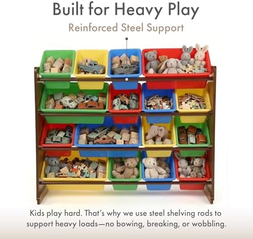 Humble Crew Kids Toy Organizer with 16 Bins, 4 Tier Storage for Playroom - Image 5