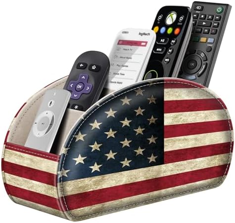 FINTIE Remote Control Holder with 11 Compartments Vegan Leather by Fintie